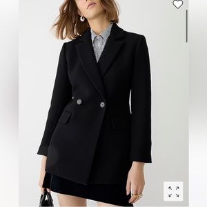 NWOT Jcrew Italian Wool Evening Blazer Wool Black - SZ 6